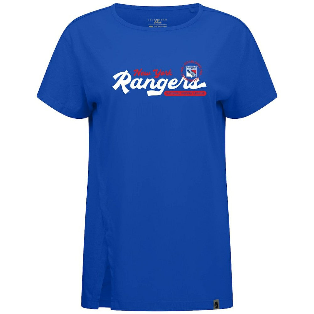 New York Rangers Levelwear Women's Influx Monument T-Shirt
