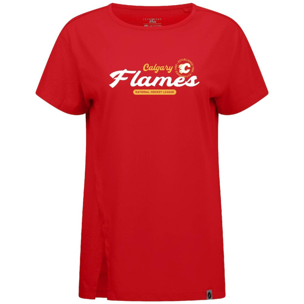 Calgary Flames Levelwear Women's Influx Monument T-Shirt
