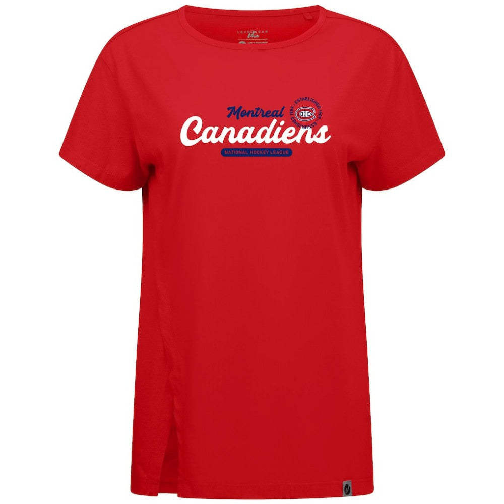Montreal Canadiens Levelwear Women's Influx Monument T-Shirt