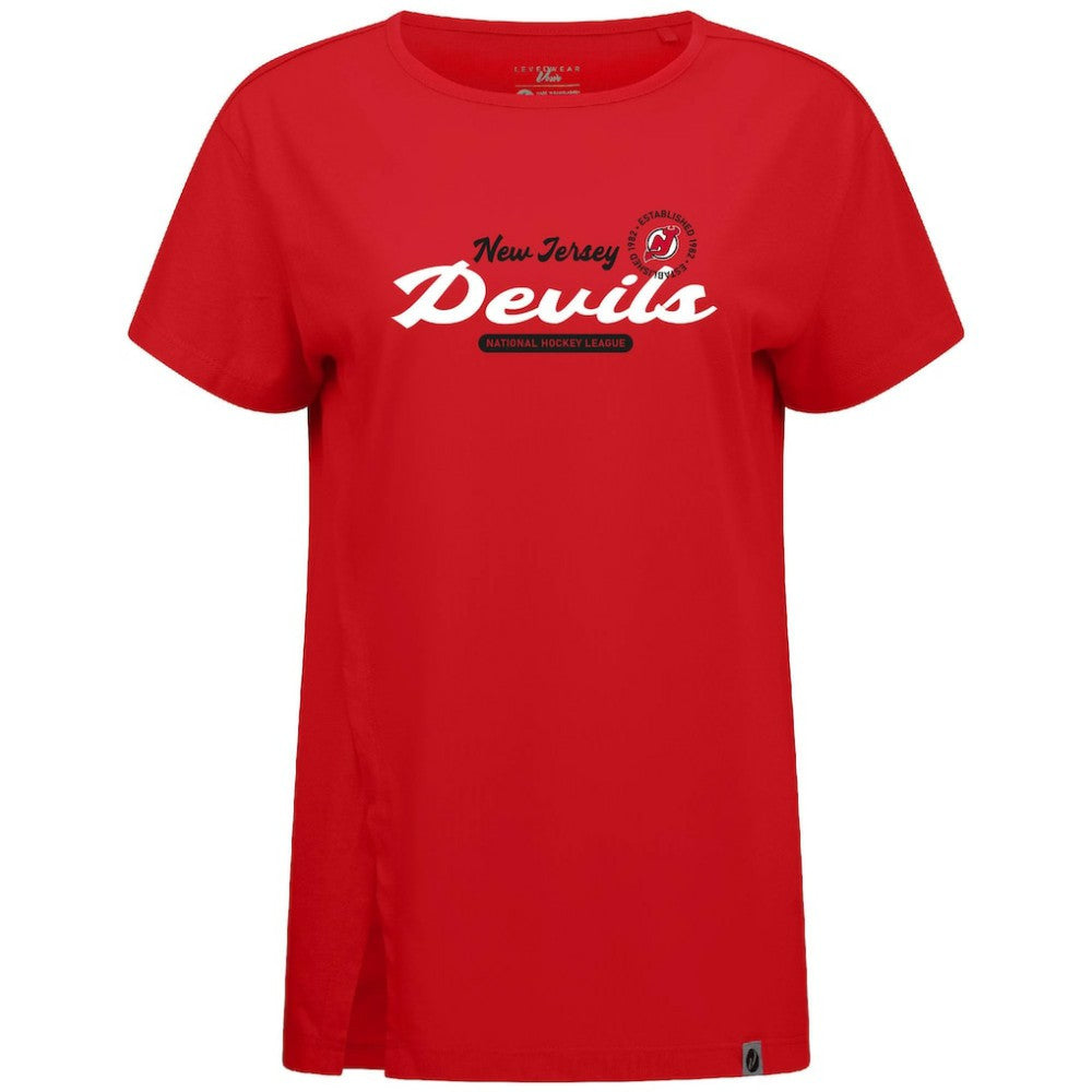 New Jersey Devils Levelwear Women's Influx Monument T-Shirt