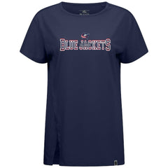 Columbus Blue Jackets Levelwear Women's Influx Journey T-Shirt