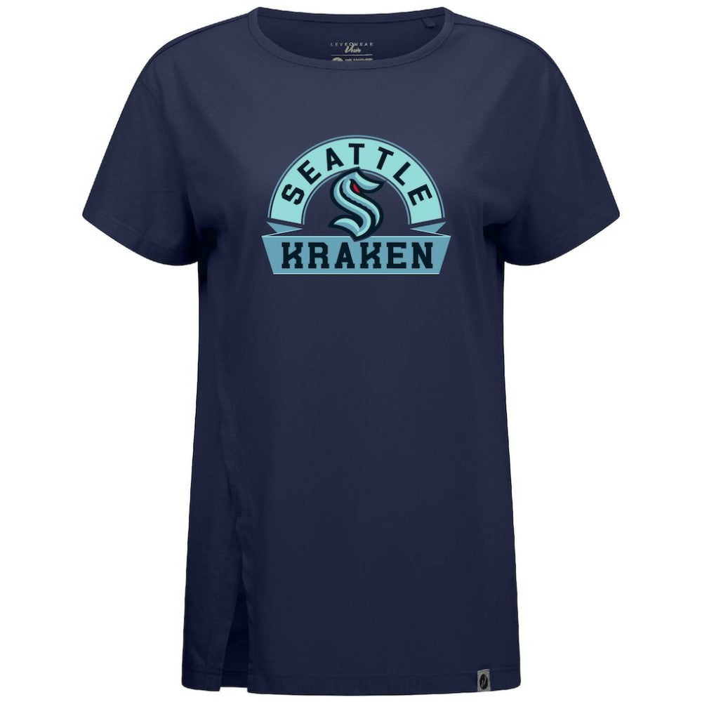 Seattle Kraken Levelwear Women's Influx Banner Arch T-Shirt