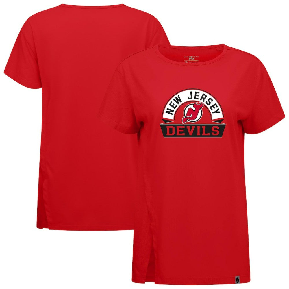 New Jersey Devils Levelwear Women's Influx Banner Arch T-Shirt