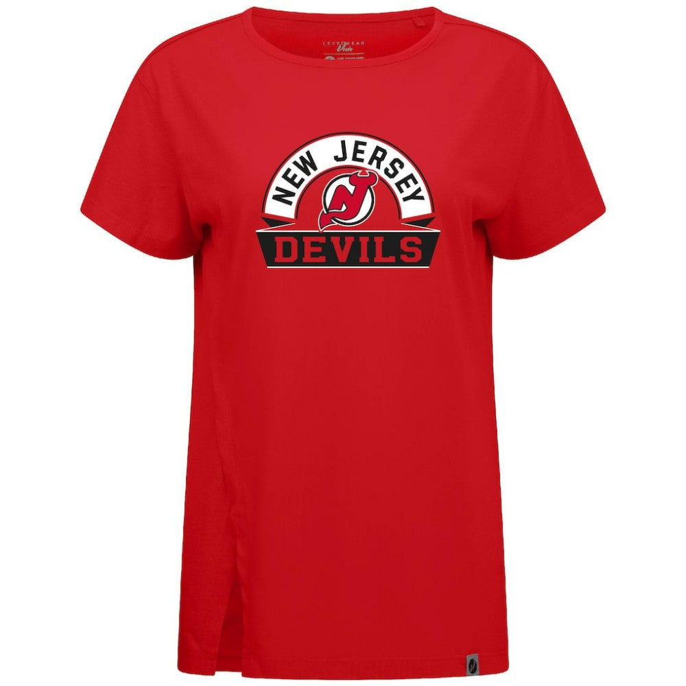 New Jersey Devils Levelwear Women's Influx Banner Arch T-Shirt