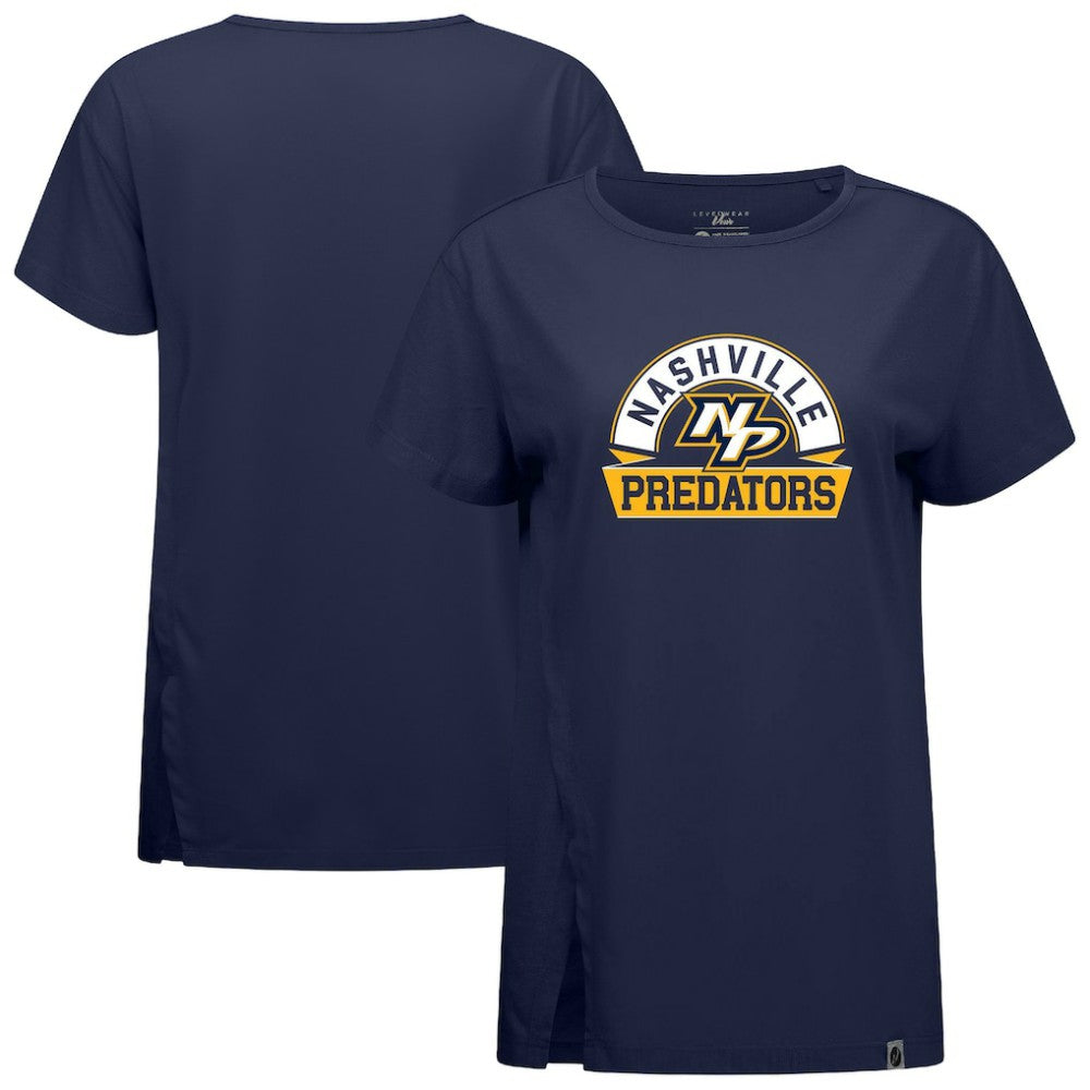 Nashville Predators Levelwear Women's Influx Banner Arch T-Shirt