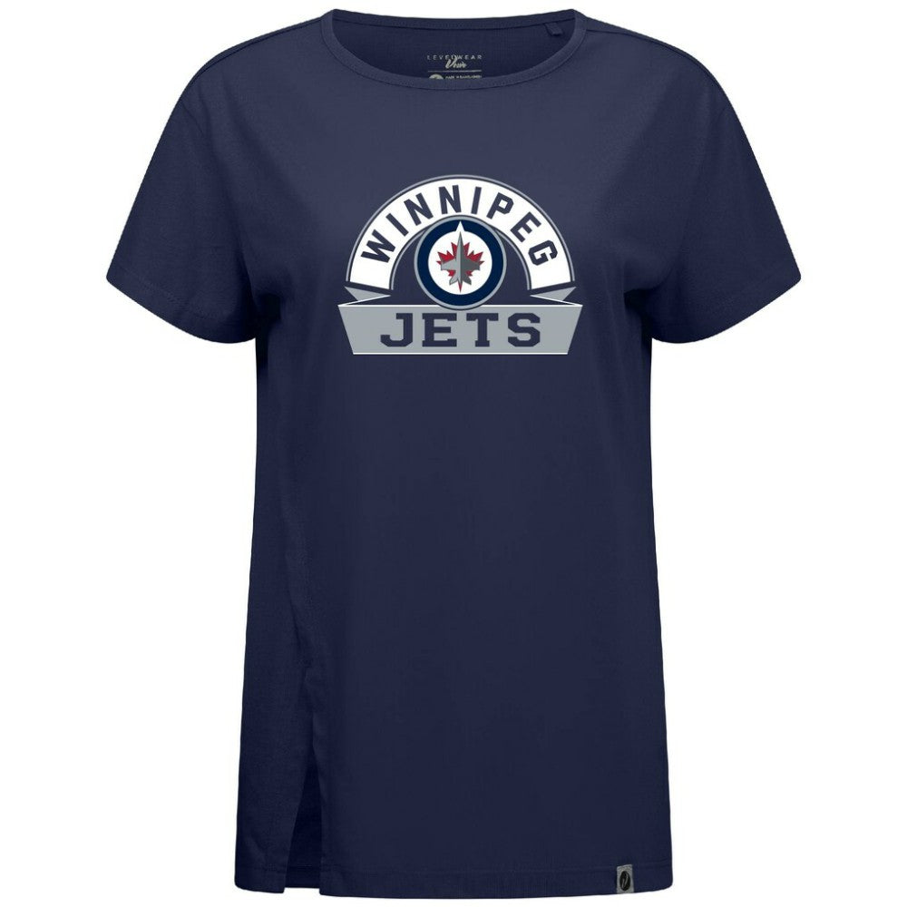 Winnipeg Jets Levelwear Women's Influx Banner Arch T-Shirt