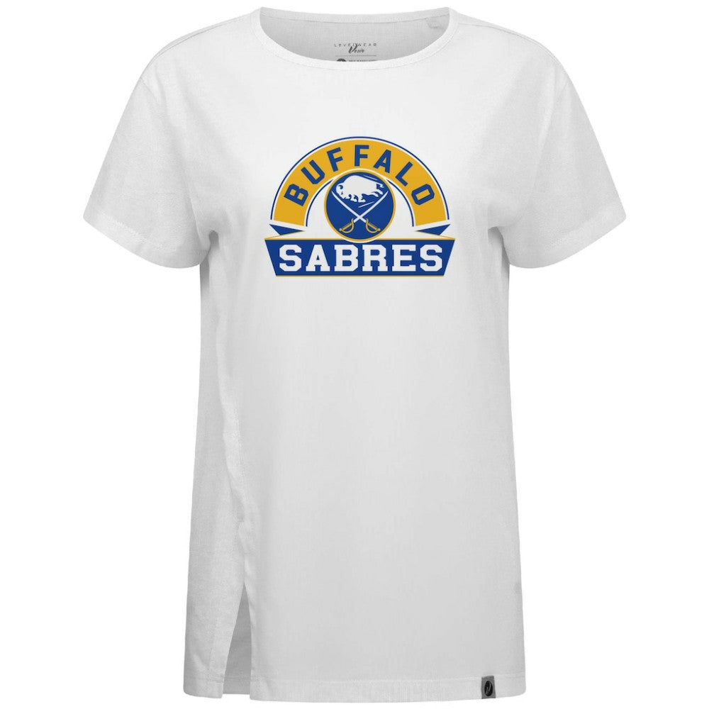 Buffalo Sabres Levelwear Women's Influx Banner Arch T-Shirt