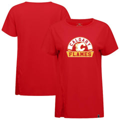 Calgary Flames Levelwear Women's Influx Banner Arch T-Shirt
