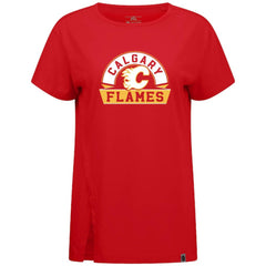 Calgary Flames Levelwear Women's Influx Banner Arch T-Shirt