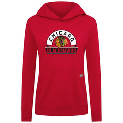 Chicago Blackhawks Levelwear Women's Relay Banner Arch Pullover Hoodie