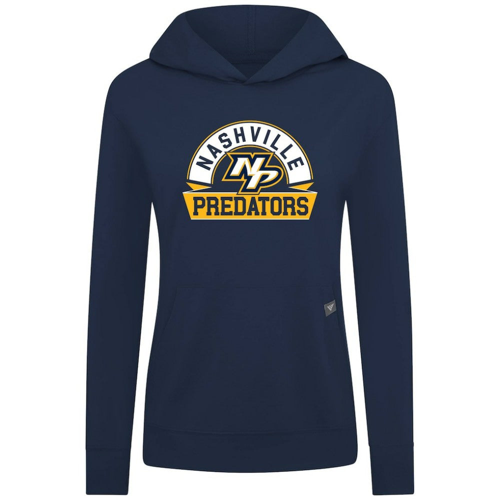 Nashville Predators Levelwear Women's Relay Banner Arch Pullover Hoodie