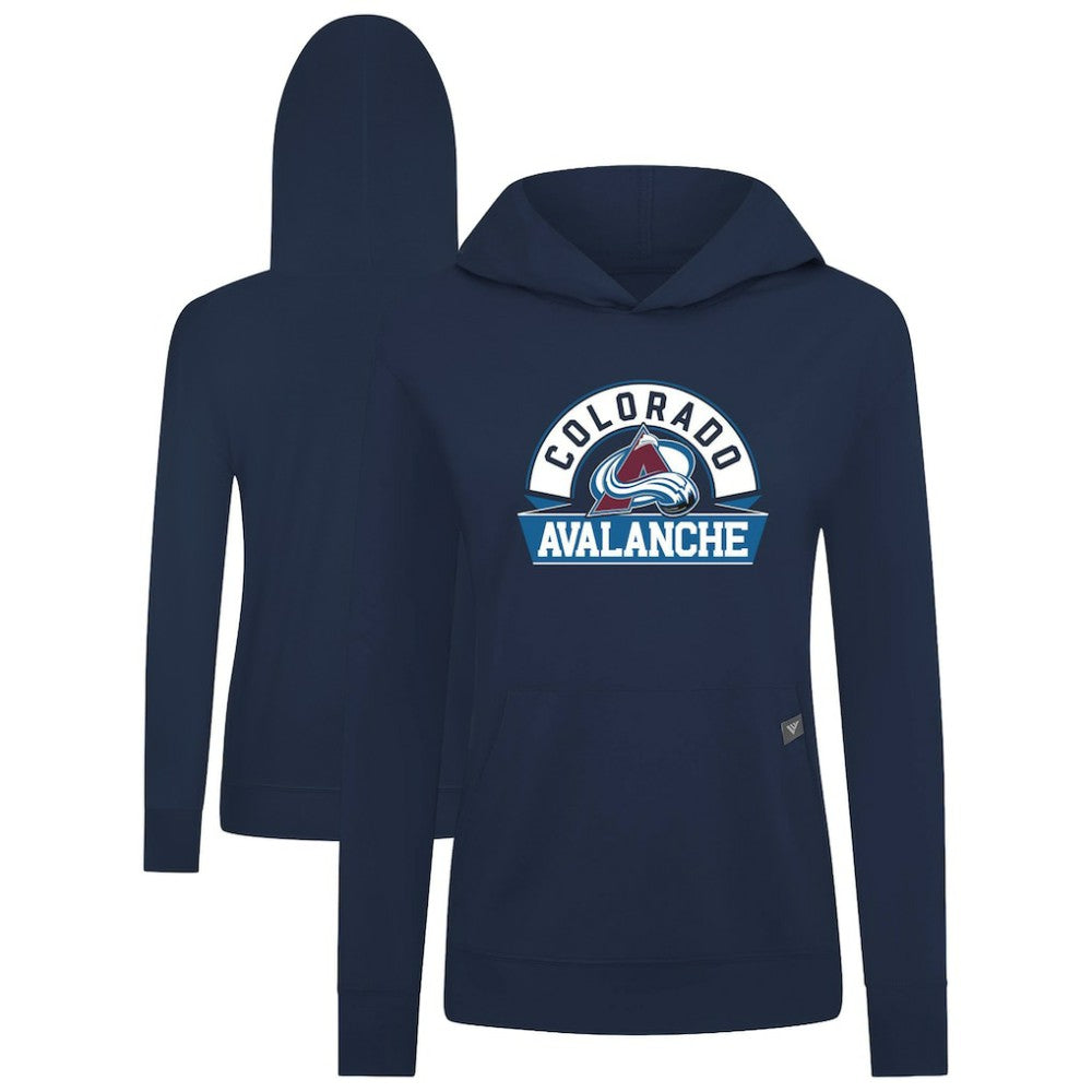 Colorado Avalanche Levelwear Women's Relay Banner Arch Pullover Hoodie
