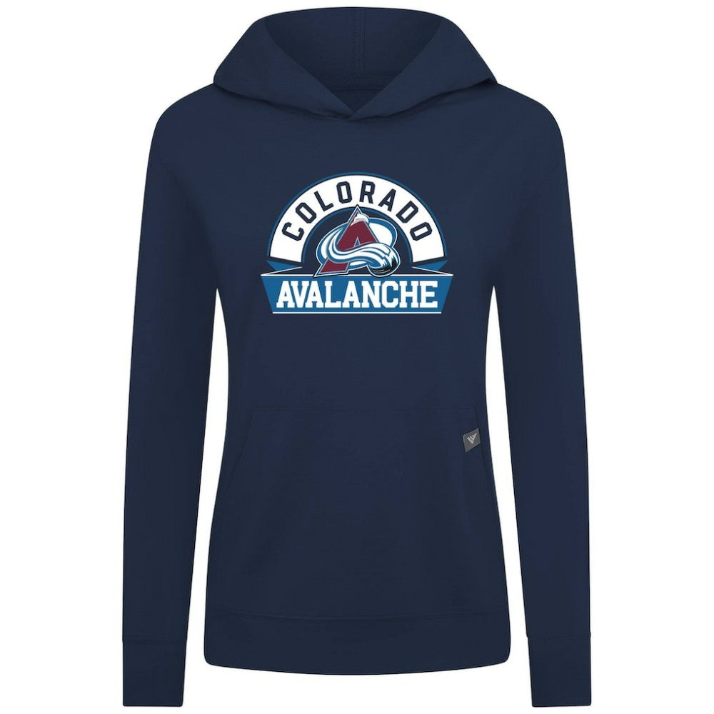 Colorado Avalanche Levelwear Women's Relay Banner Arch Pullover Hoodie