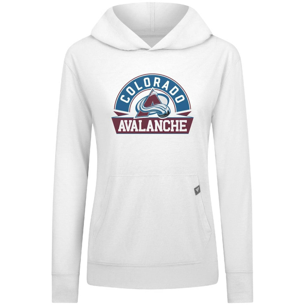Colorado Avalanche Levelwear Women's Relay Banner Arch Pullover Hoodie