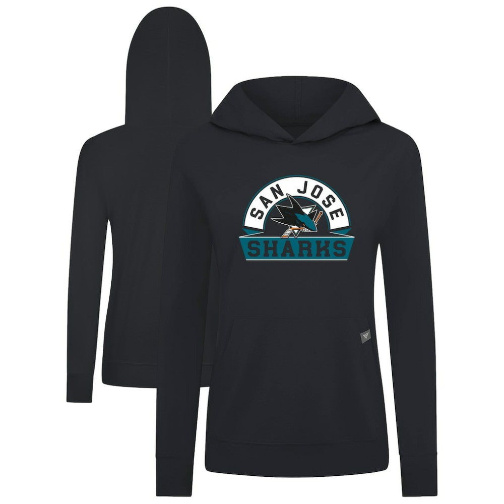 San Jose Sharks Levelwear Women's Relay Banner Arch Pullover Hoodie