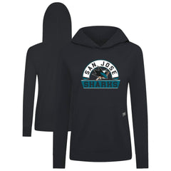 San Jose Sharks Levelwear Women's Relay Banner Arch Pullover Hoodie