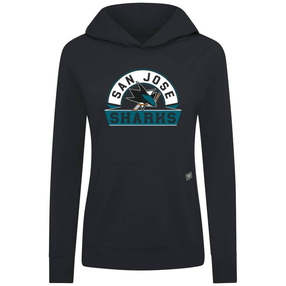 San Jose Sharks Levelwear Women's Relay Banner Arch Pullover Hoodie