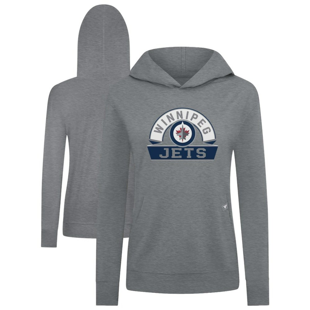Winnipeg Jets Levelwear Women's Relay Banner Arch Pullover Hoodie