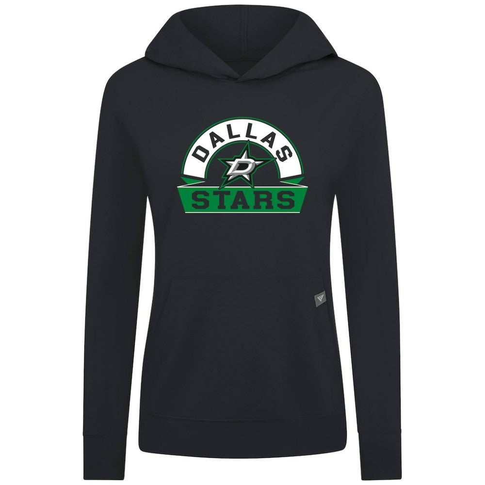 Dallas Stars Levelwear Women's Relay Banner Arch Pullover Hoodie