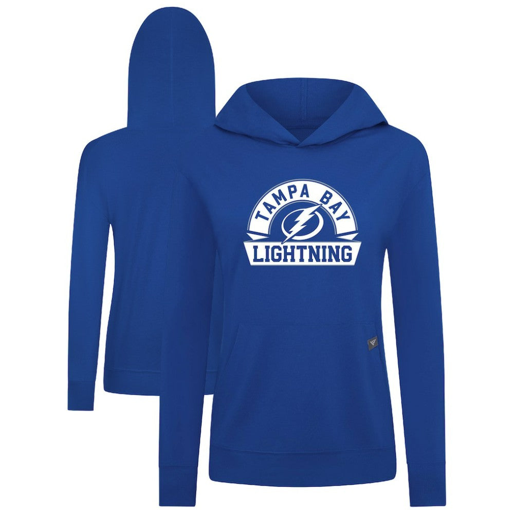Tampa Bay Lightning Levelwear Women's Relay Banner Arch Pullover Hoodie