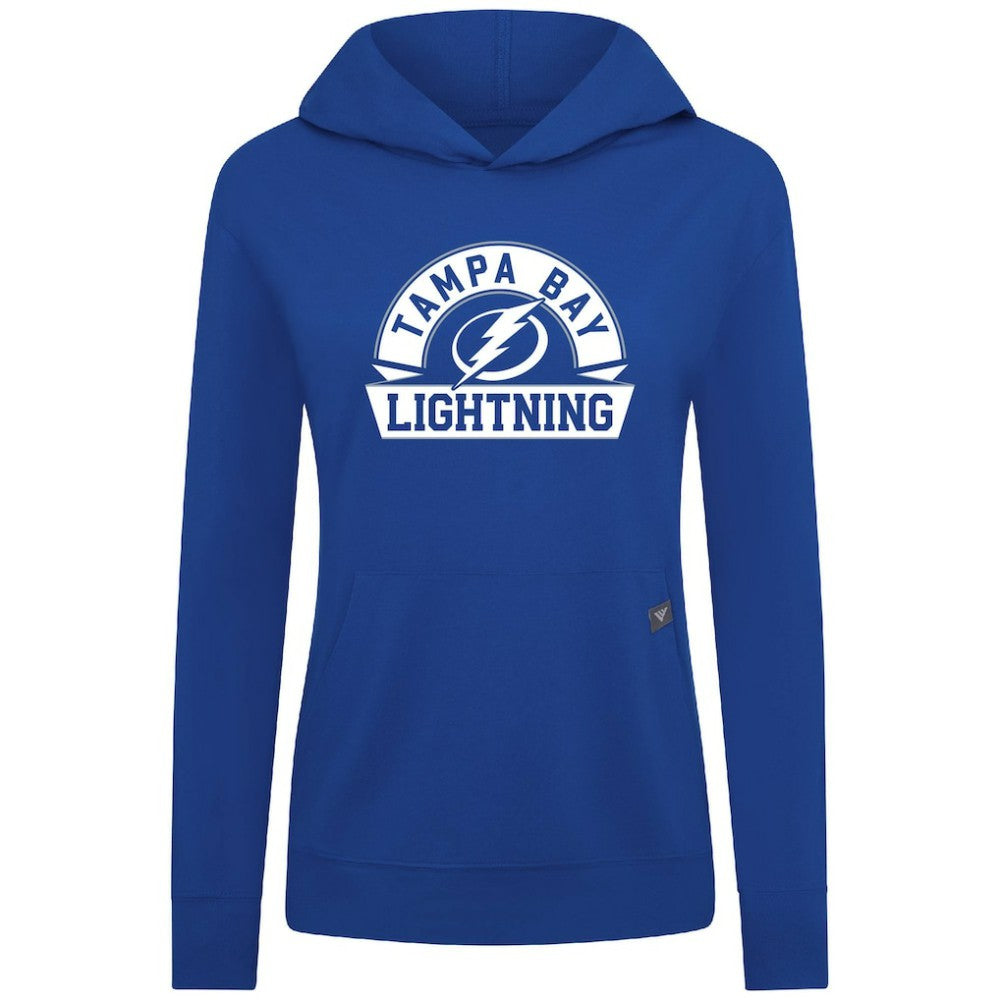 Tampa Bay Lightning Levelwear Women's Relay Banner Arch Pullover Hoodie