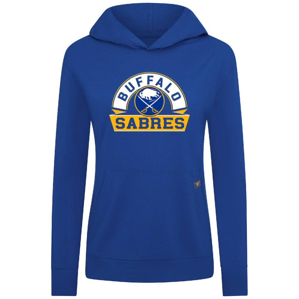 Buffalo Sabres Levelwear Women's Relay Banner Arch Pullover Hoodie