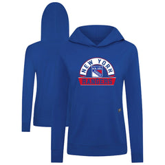 New York Rangers Levelwear Women's Relay Banner Arch Pullover Hoodie