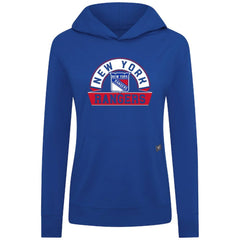 New York Rangers Levelwear Women's Relay Banner Arch Pullover Hoodie