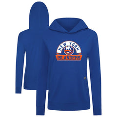 New York Islanders Levelwear Women's Relay Banner Arch Pullover Hoodie