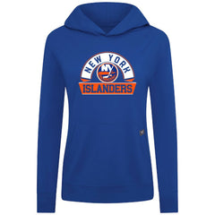 New York Islanders Levelwear Women's Relay Banner Arch Pullover Hoodie