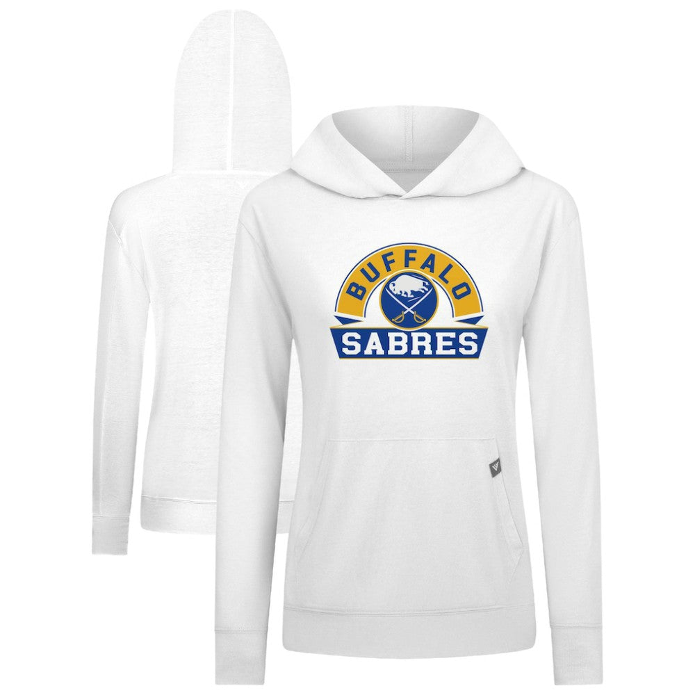 Buffalo Sabres Levelwear Women's Relay Banner Arch Pullover Hoodie