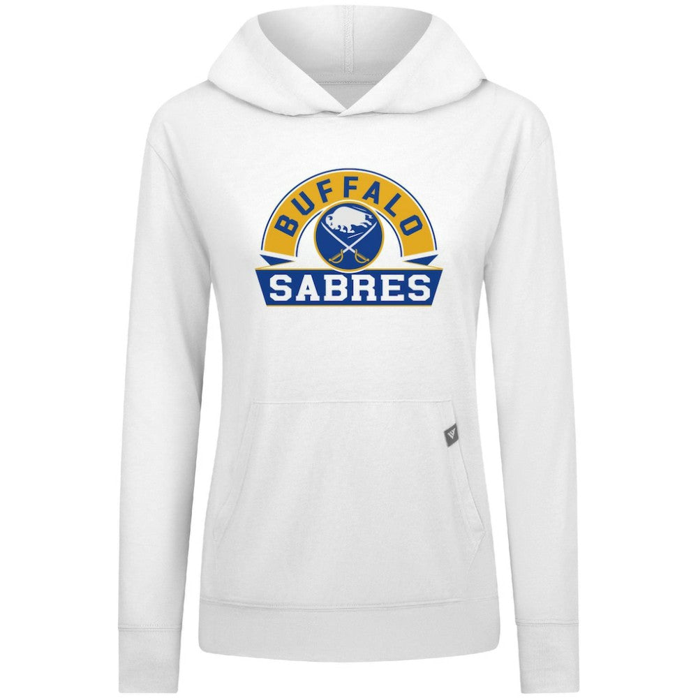 Buffalo Sabres Levelwear Women's Relay Banner Arch Pullover Hoodie