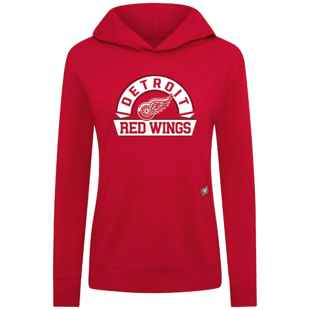 Detroit Red Wings Levelwear Women's Relay Banner Arch Pullover Hoodie