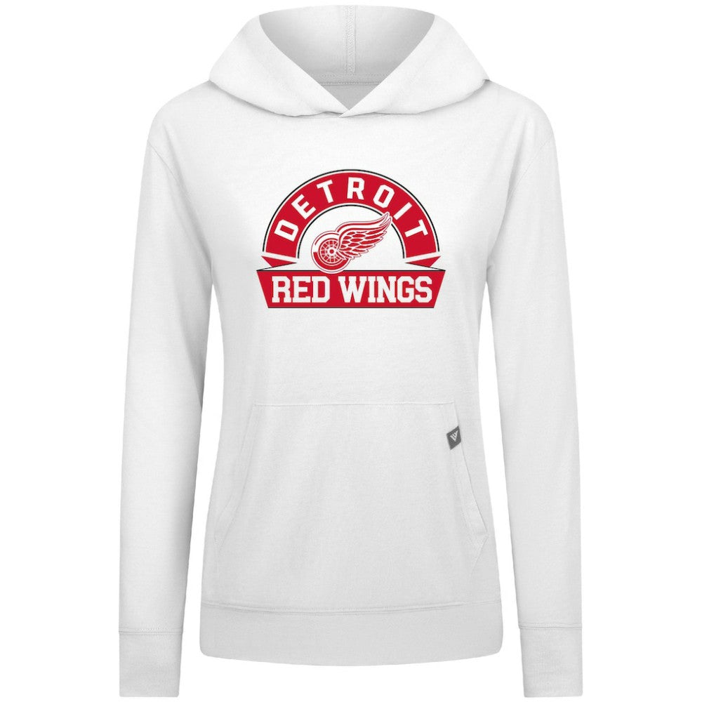 Detroit Red Wings Levelwear Women's Relay Banner Arch Pullover Hoodie