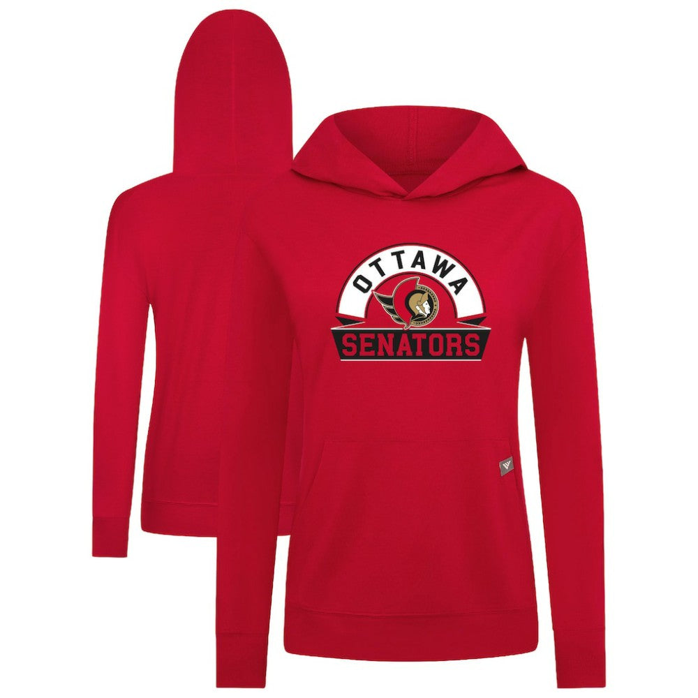 Ottawa Senators Levelwear Women's Relay Banner Arch Pullover Hoodie