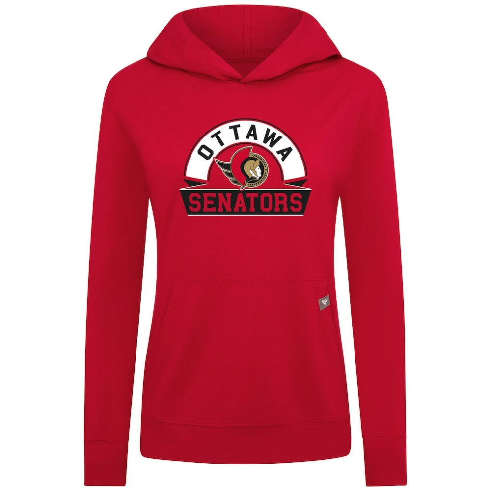 Ottawa Senators Levelwear Women's Relay Banner Arch Pullover Hoodie
