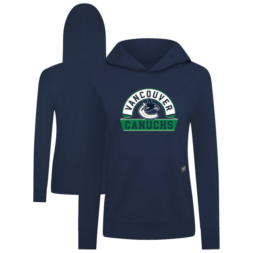 Vancouver Canucks Levelwear Women's Relay Banner Arch Pullover Hoodie