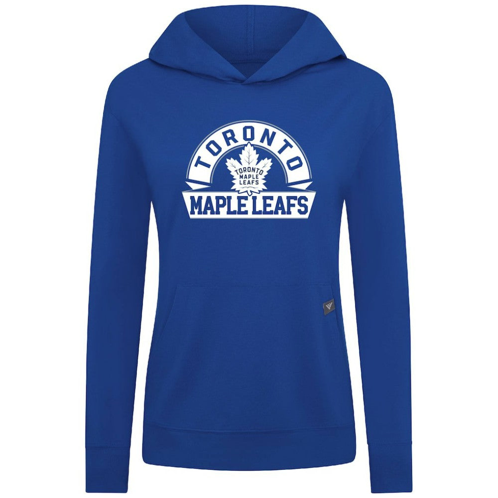 Toronto Maple Leafs Levelwear Women's Relay Banner Arch Pullover Hoodie