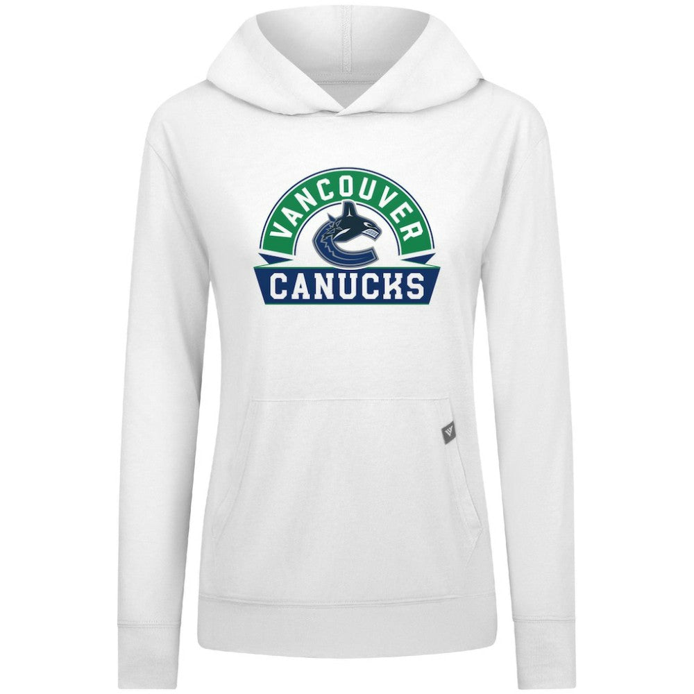 Vancouver Canucks Levelwear Women's Relay Banner Arch Pullover Hoodie