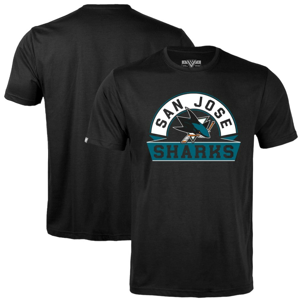 San Jose Sharks Levelwear Richmond Banner Arch T-Shirt