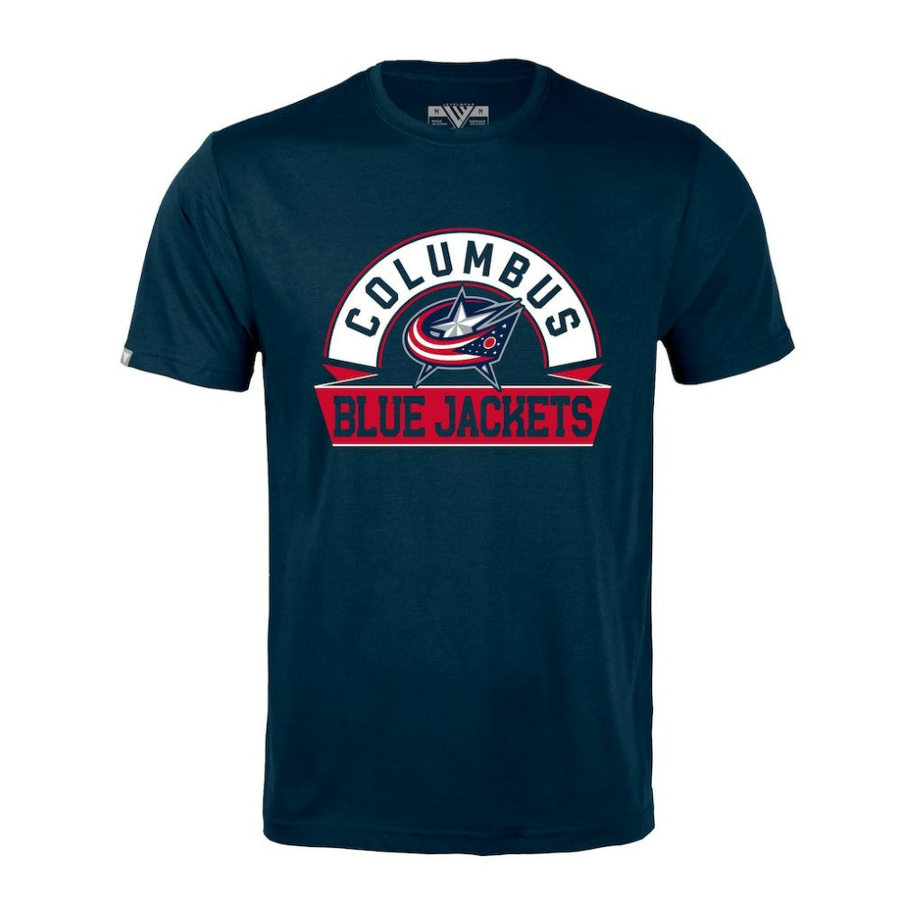 Columbus Blue Jackets Levelwear Richmond Banner Arch T-Shirt
