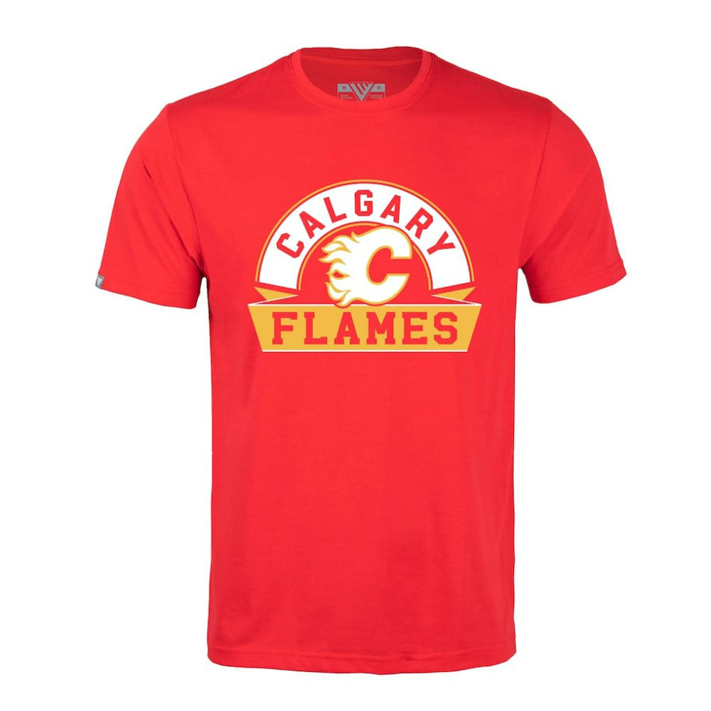 Calgary Flames Levelwear Richmond Banner Arch T-Shirt