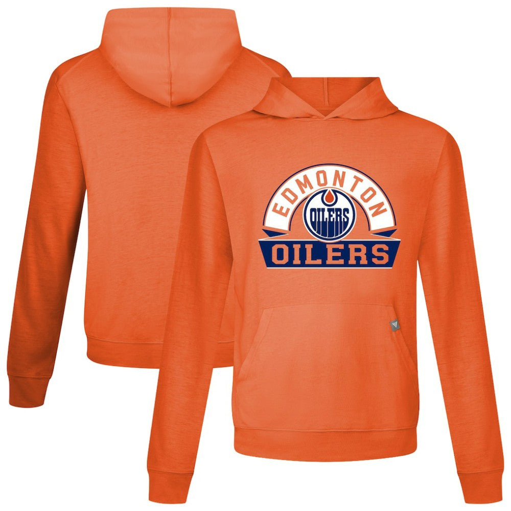Edmonton Oilers Levelwear Relay Banner Arch Pullover Hoodie