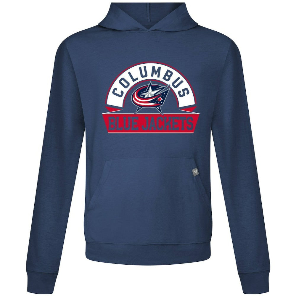 Columbus Blue Jackets Levelwear Relay Banner Arch Pullover Hoodie