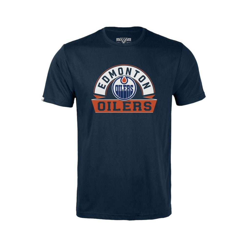 Edmonton Oilers Levelwear Youth Little Richmond Banner Arch T-Shirt