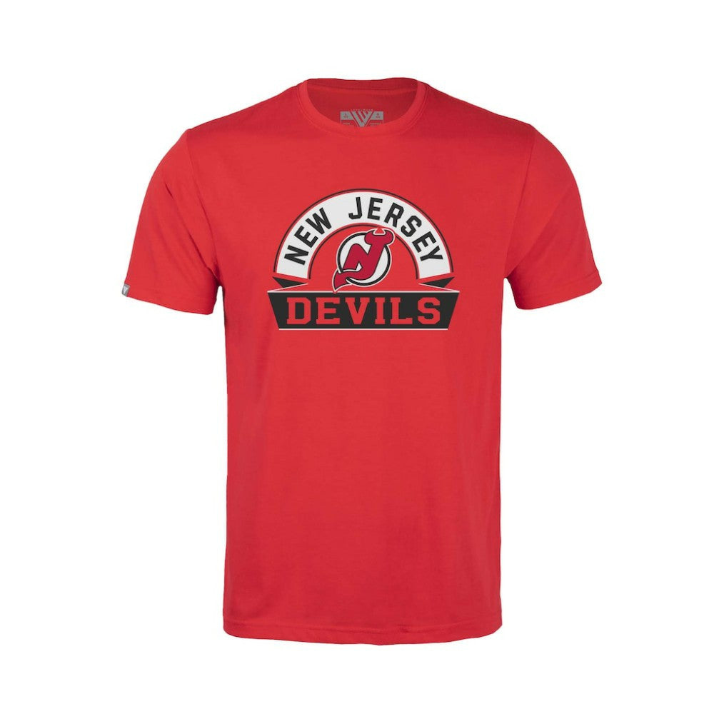 New Jersey Devils Levelwear Youth Little Richmond Banner Arch T-Shirt