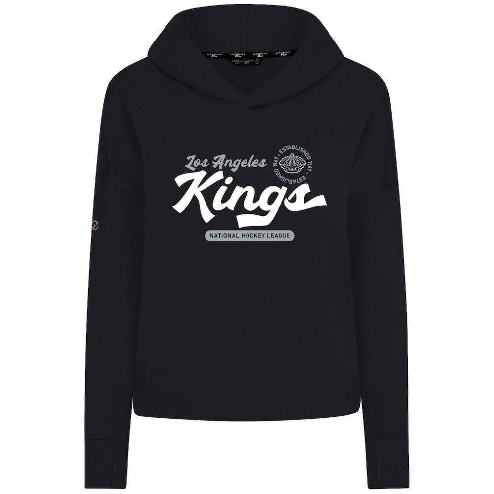 Los Angeles Kings Levelwear Women's Sweet Monument Tri-Blend Cropped Pullover Hoodie