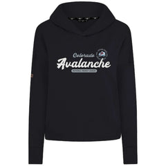 Colorado Avalanche Levelwear Women's Sweet Monument Tri-Blend Cropped Pullover Hoodie