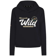 Minnesota Wild Levelwear Women's Sweet Monument Tri-Blend Cropped Pullover Hoodie
