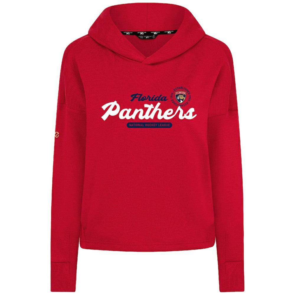 Florida Panthers Levelwear Women's Sweet Monument Tri-Blend Cropped Pullover Hoodie